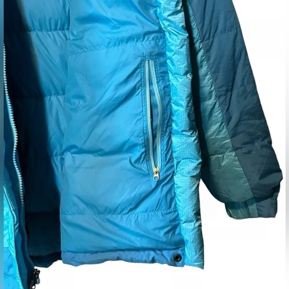 MOUNTAIN HARDWEAR "CHILLWAVE" Blue DOWN JACKET Women’s XL - Picture 8 of 13